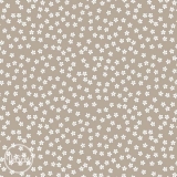 Bavlna popelín - flowers beige