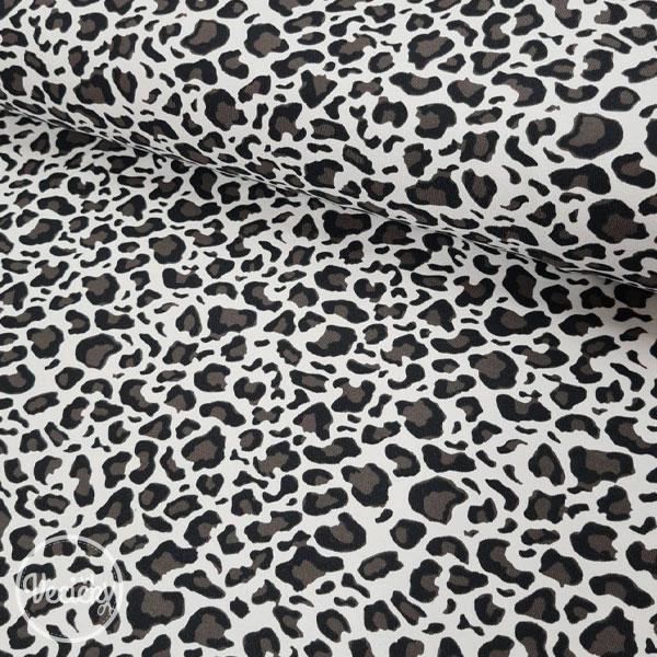 organický ÚPLET - leopard beige - zbytok 32 cm