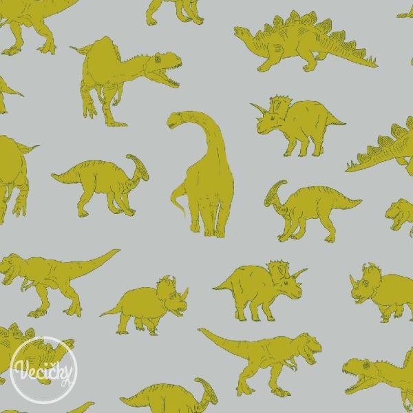 Teplákovina - powerfull dinosaurs - zbytok 20 cm