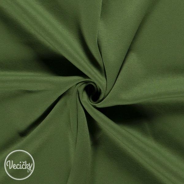 Hrubá počesaná teplákovina - moss green - zbytok 40 cm
