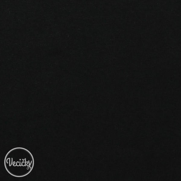 ORGANICKÁ POČESANÁ TEPLÁKOVINA - soft - black