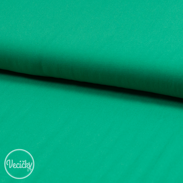 Viskózová látka - emerald - zbytok 65 cm