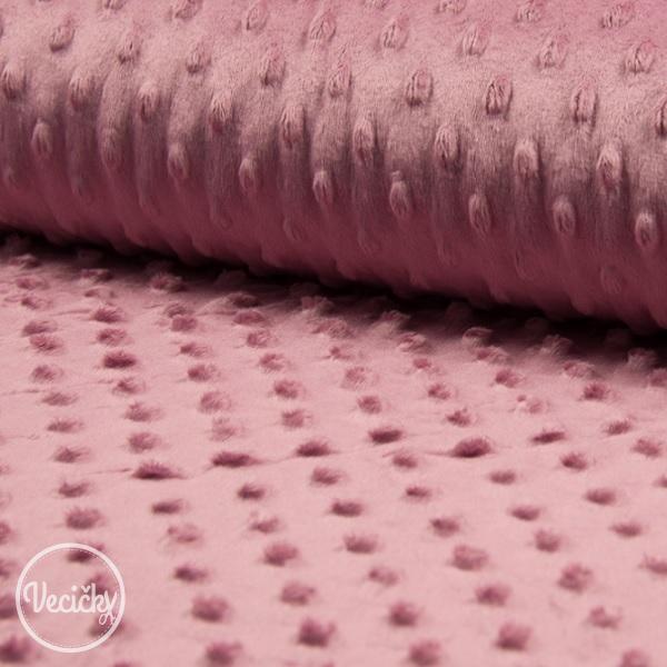 Minky - staroružová zbytok 100cm