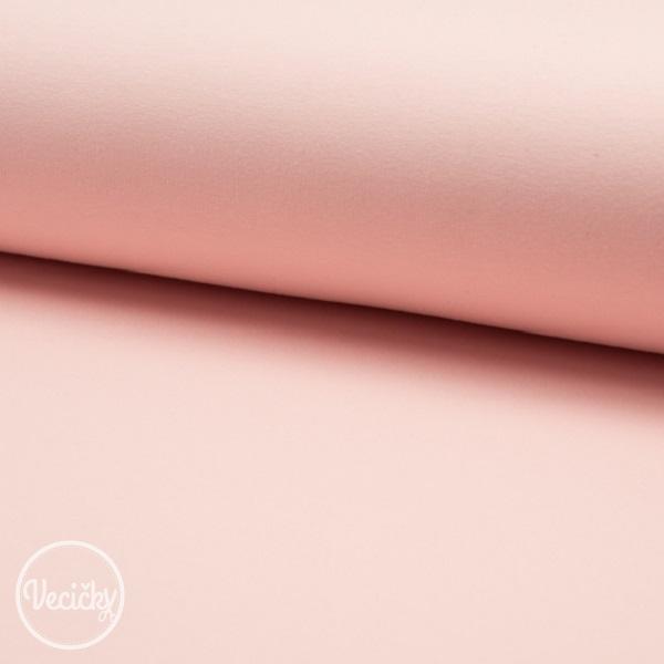 Počesaná elastická teplákovina rosa