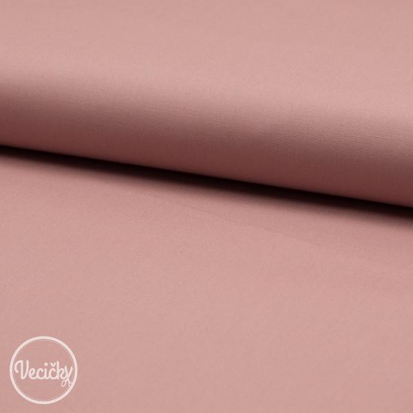 elastický popelín - dusty pink - zbytok 65 cm