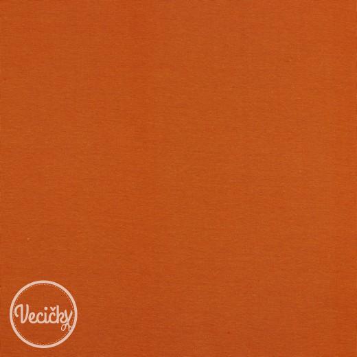 Patent elastický hladký organic 70cm - pumpkin orange