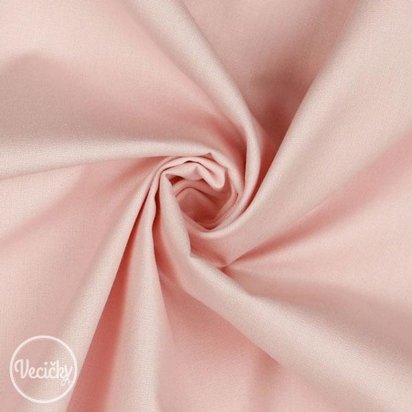 Bavlna popelín - svetlo ružová
