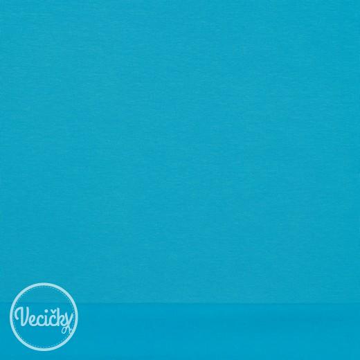 ORGANICKÁ POČESANÁ TEPLÁKOVINA - soft - turquoise