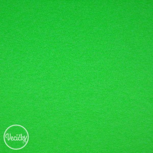 Patent elastický hladký neon green 70 cm