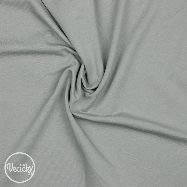 Organická elastická teplákovina nepočesaná - grey