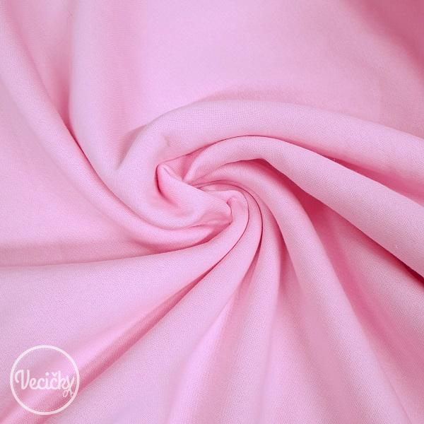 Hrubá počesaná teplákovina - pink