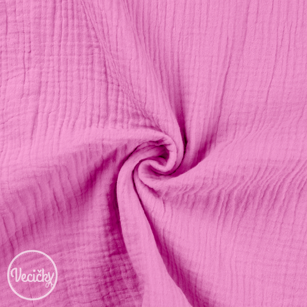 Dvojitá gázovina - fuchsia