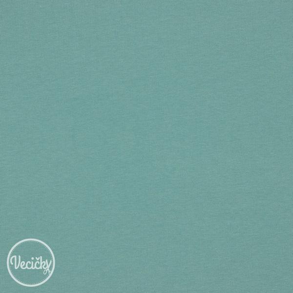 ORGANICKÁ POČESANÁ TEPLÁKOVINA - soft - dark aqua