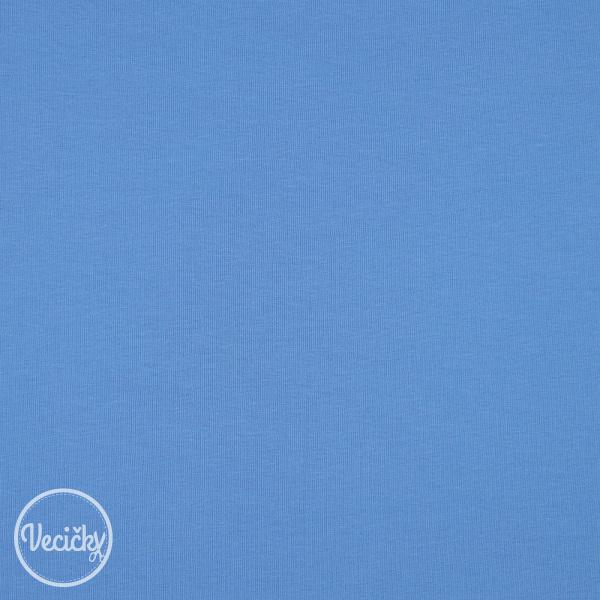 ORGANICKÁ POČESANÁ TEPLÁKOVINA - soft - blue