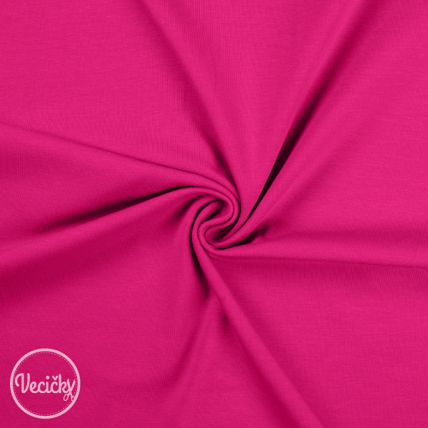 Jednolícny elastický úplet - fuchsia