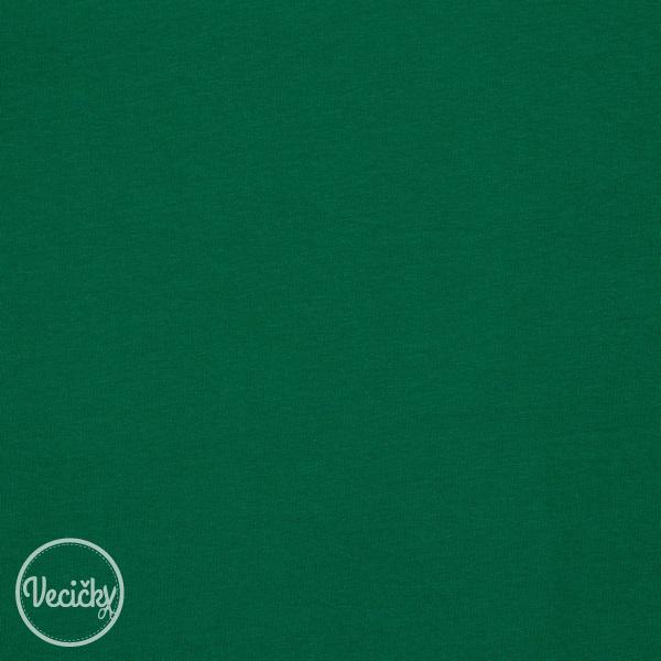 ORGANICKÁ POČESANÁ TEPLÁKOVINA - soft - emerald