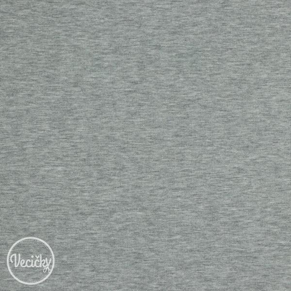 Hrubá počesaná teplákovina - light grey melange