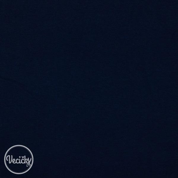 ORGANICKÁ POČESANÁ TEPLÁKOVINA - soft - navy