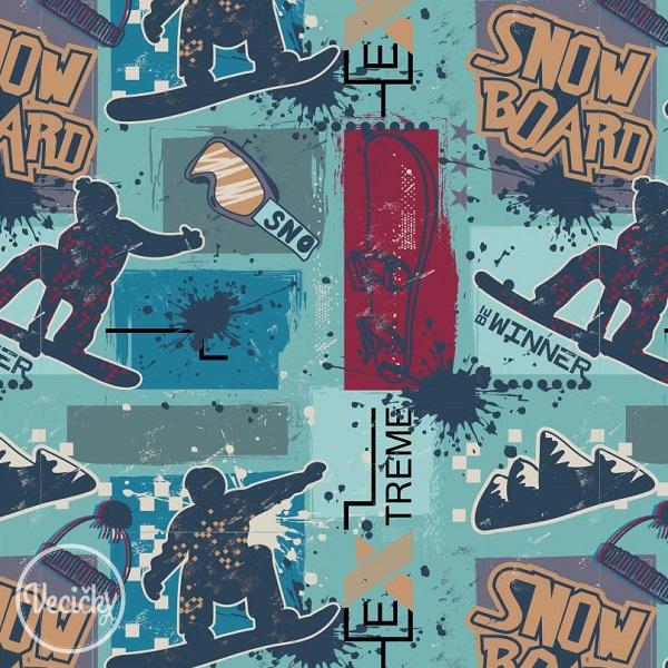 Počesaná TEPLÁKOVINA - snowboard 