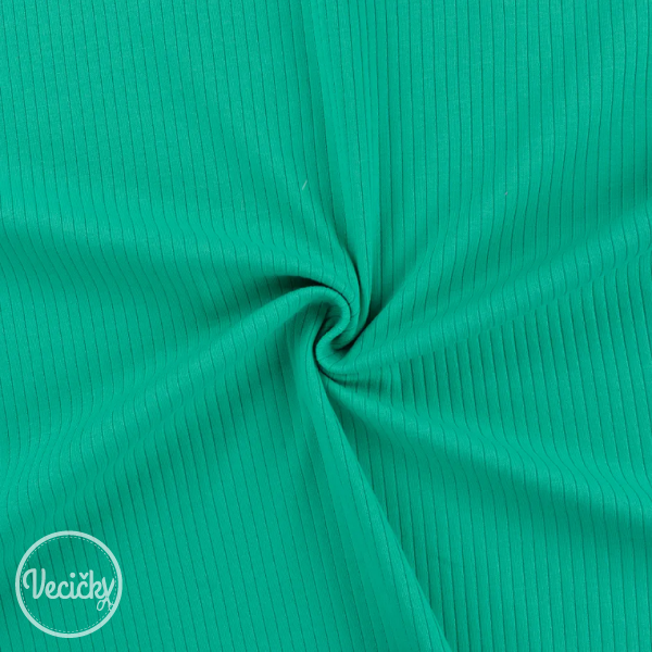 Rebrovaný ÚPLET - emerald