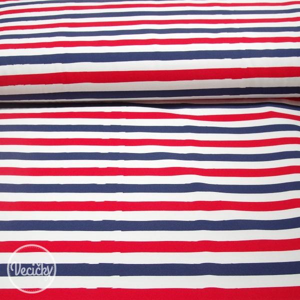 Úplet - stripes red blue white