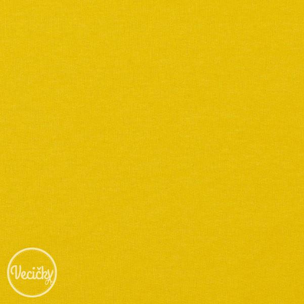 ORGANICKÁ POČESANÁ TEPLÁKOVINA - soft - bright yellow