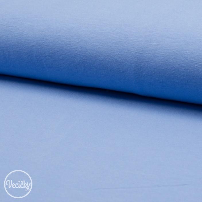 Jednolícny elastický úplet - blue