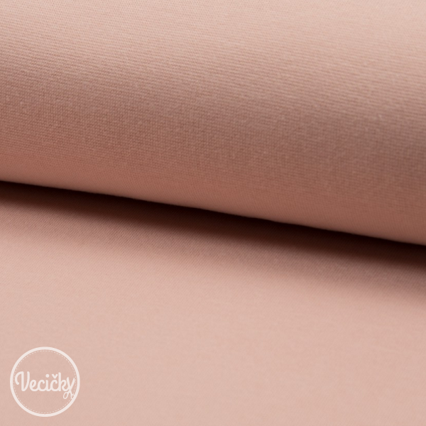 Patent elastický hladký 230 gr - 70cm organic dusty rose
