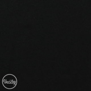 ORGANICKÁ POČESANÁ TEPLÁKOVINA - soft - black