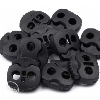 brzdička stoper čierna - 20x20 mm