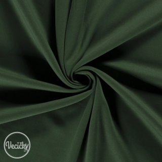 Hrubá počesaná teplákovina - dark green - zbytok 45 cm