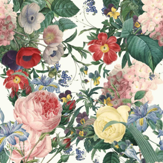BIO ÚPLET - beautiful flowers - zbytok 150 cm