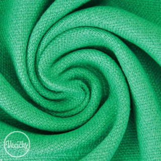 Ľan - strech - green - zbytok 100 cm