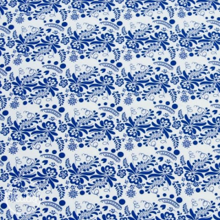 TEPLÁKOVINA - blue folk ornament