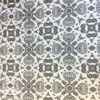 Úplet - grey floral pattern