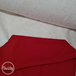 Softshell s barančekom - red - zbytok 30 cm