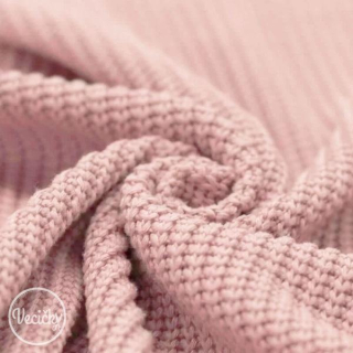 Svetrovina hrubšia - nude pink - zbytok 60 cm