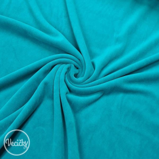 Kojenecký plyš smaragdový - zbytok 50 cm
