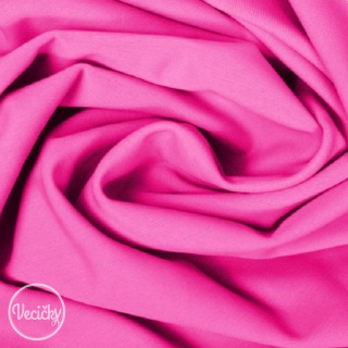 Plavkovina - matná neon ružová - zbytok 45 cm
