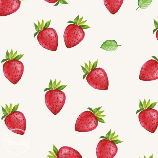 ÚPLET - strawberry ecru - zbytok 90 cm