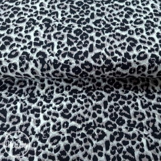 organický ÚPLET - leopard grey - zbytok 120 cm