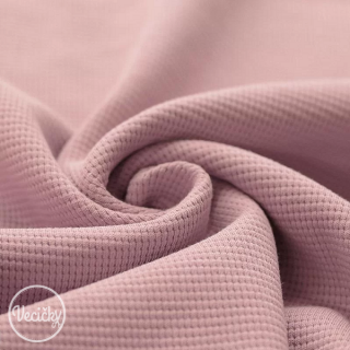 waffle pletený úplet - nude pink