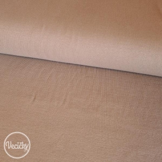 Patent elastický rebrovaný 120 cm -  taupe