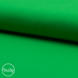 Jednolícny elastický úplet - bright green