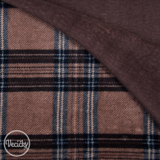 CUDDLE FLEECE - check dusty pink