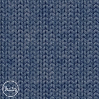 POČESANÁ TEPLÁKOVINA - organická - potlač sveter jeans