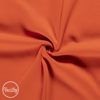 Hrubá počesaná teplákovina - orange