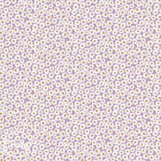 Bavlna popelín - daisy and dots lilac