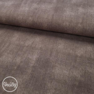 Nepočesaná elastická teplákovina - jeans brown