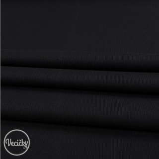 Patent elastický rebrovaný organický black